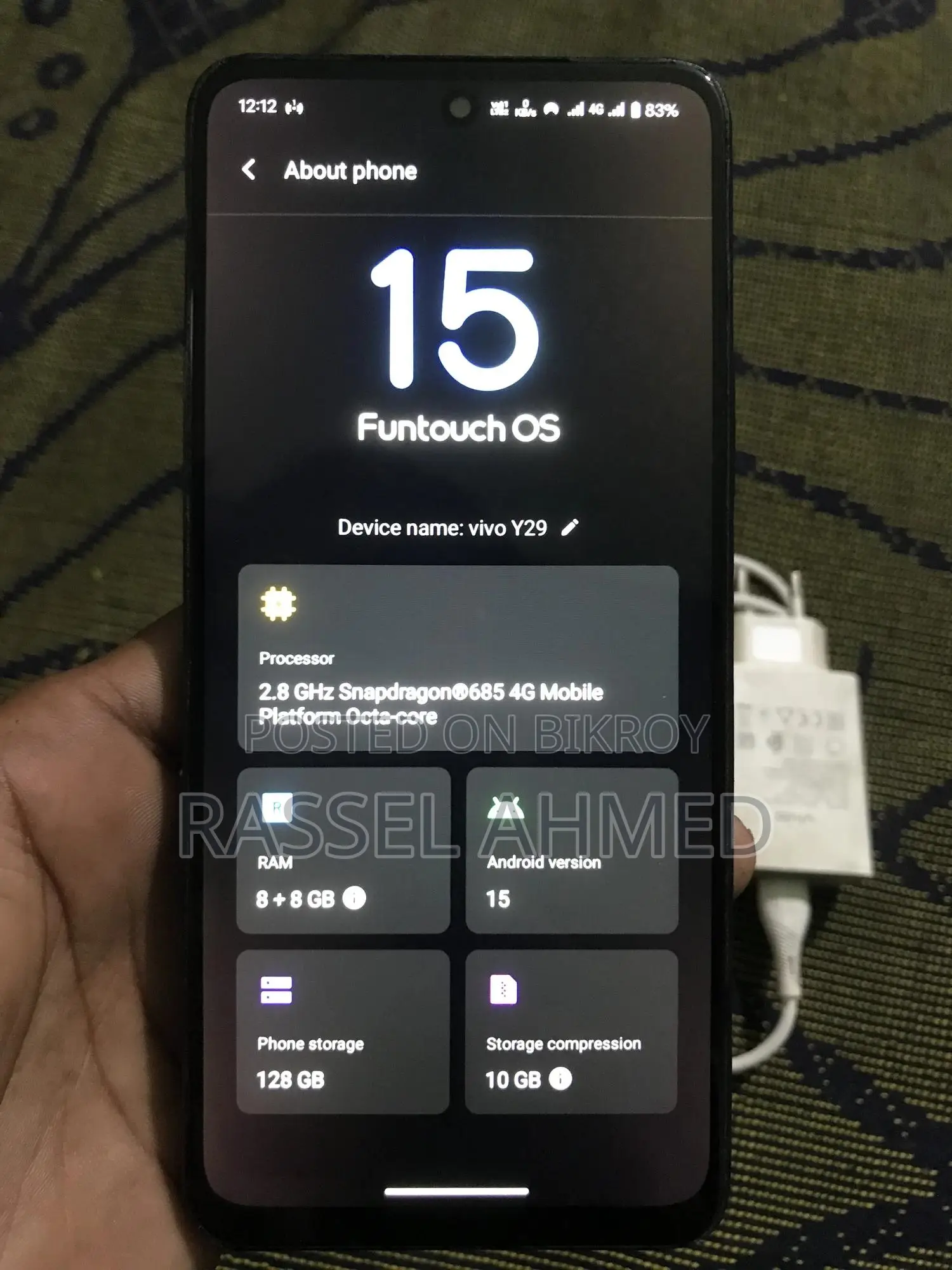 Vivo Y29 128 GB Black