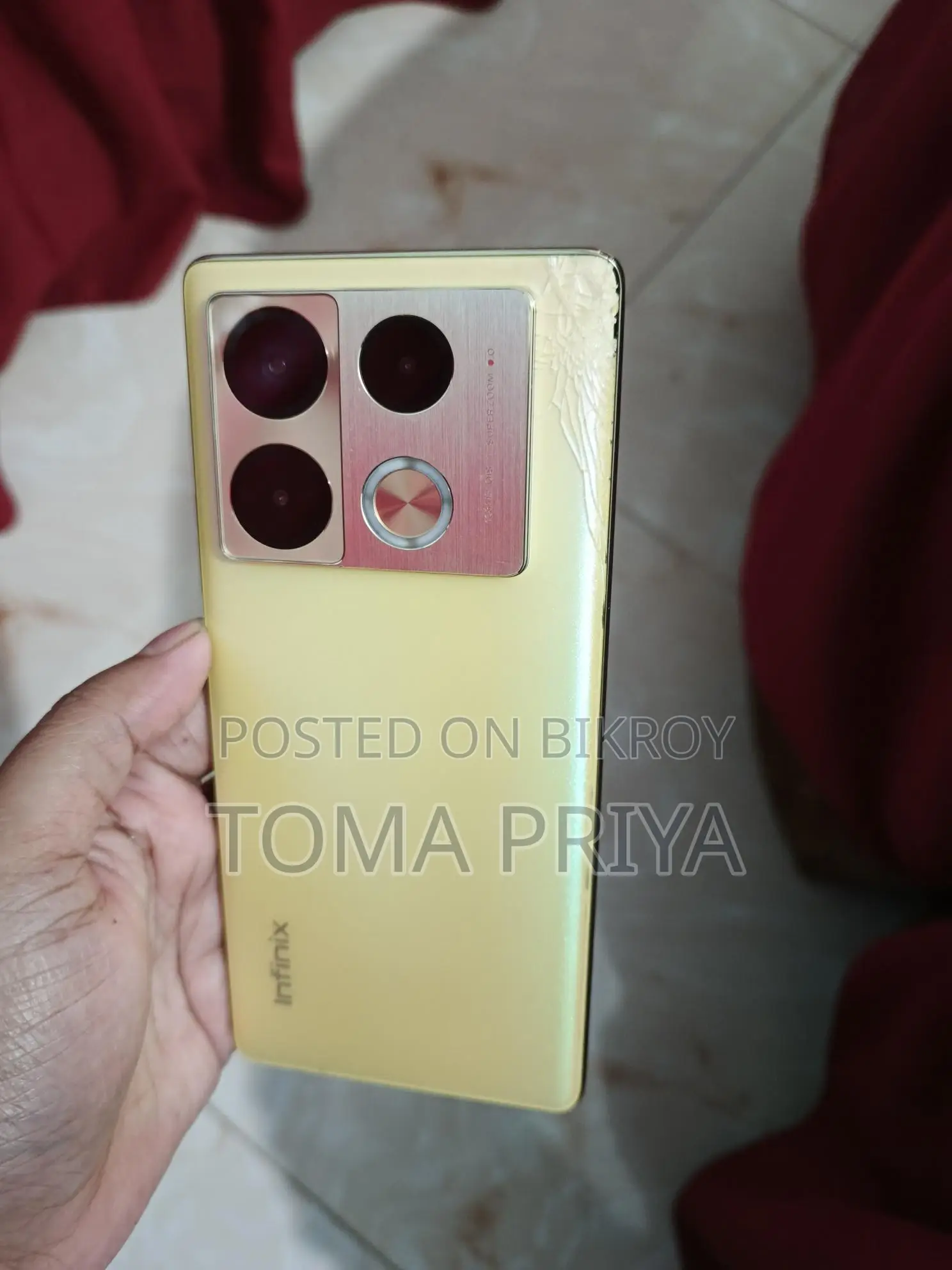 Infinix Note 40 256 GB Yellow