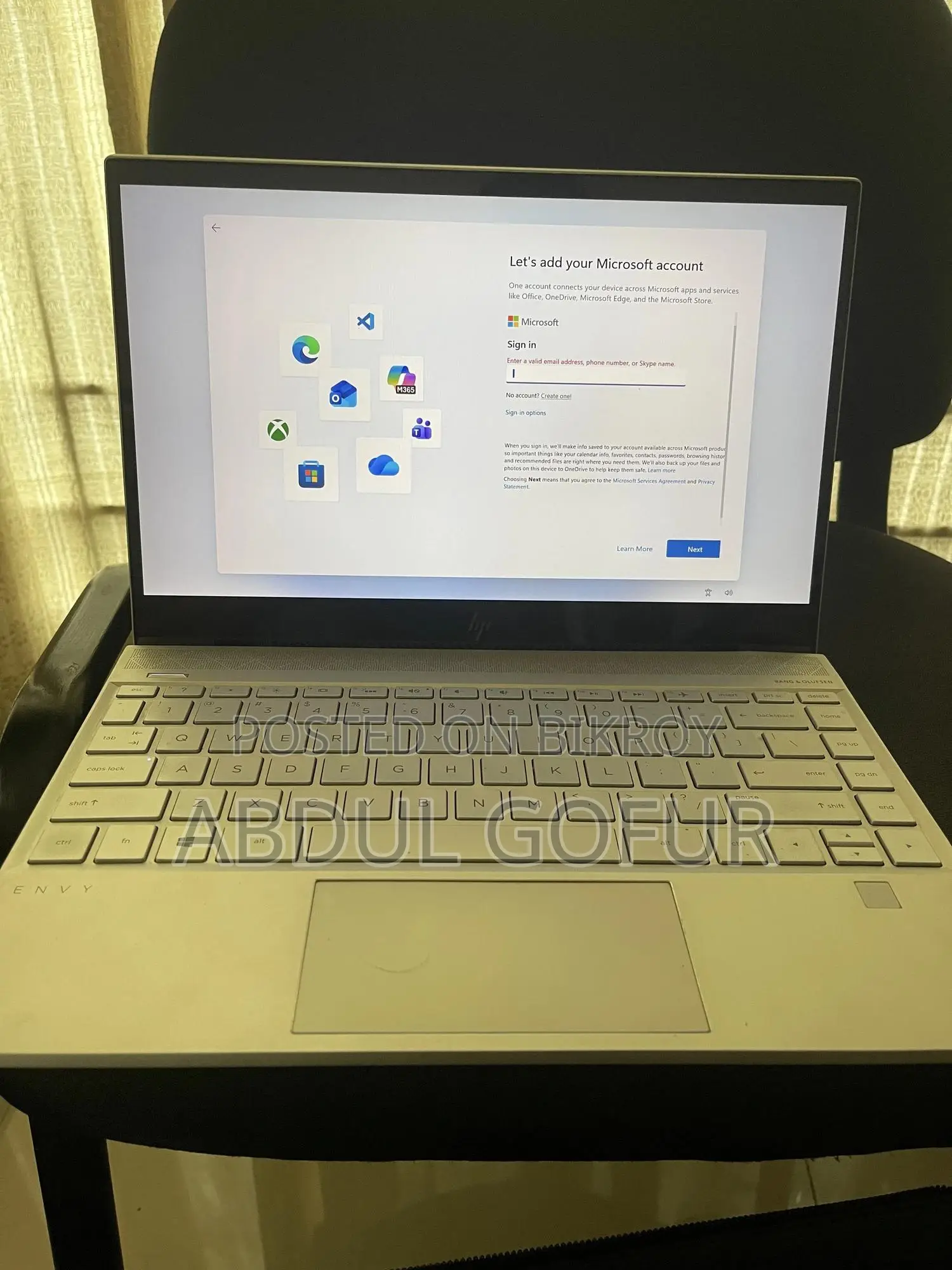Laptop HP Envy 13 8GB Intel Core i5 HDD 256GB