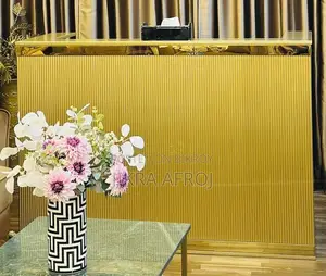 Golden SS Cash Table with 7 Drawers (New, Custom Made)