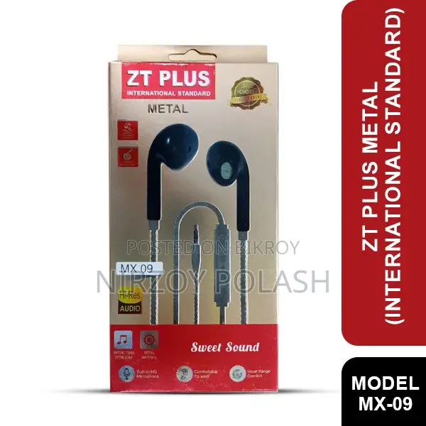 Zt Plus Metal Headphone (International Standard)