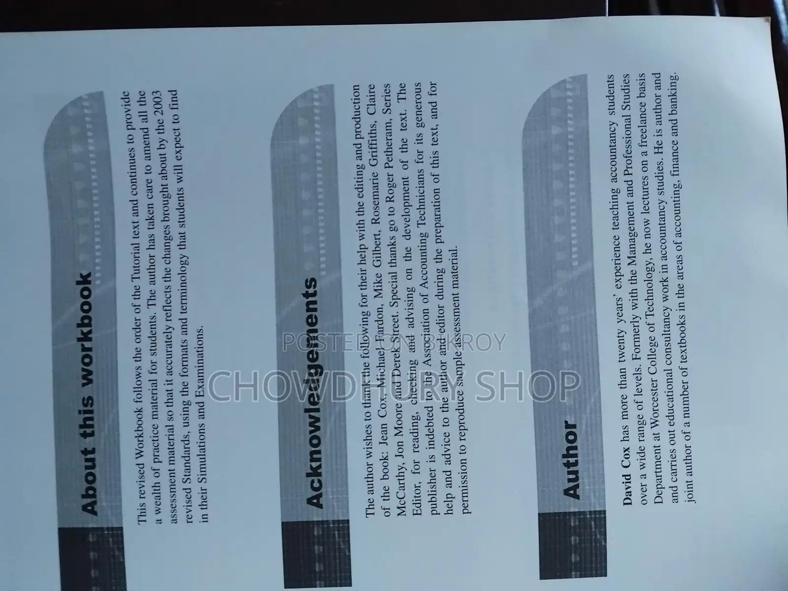Financial Records & Accounts