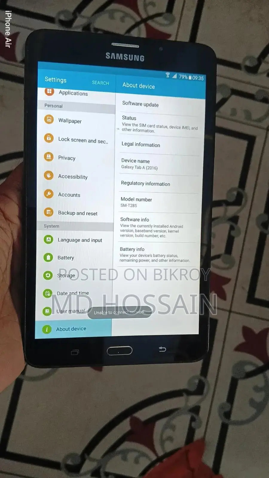 Samsung Galaxy Tab a 8.0 (2018) 16 GB Black