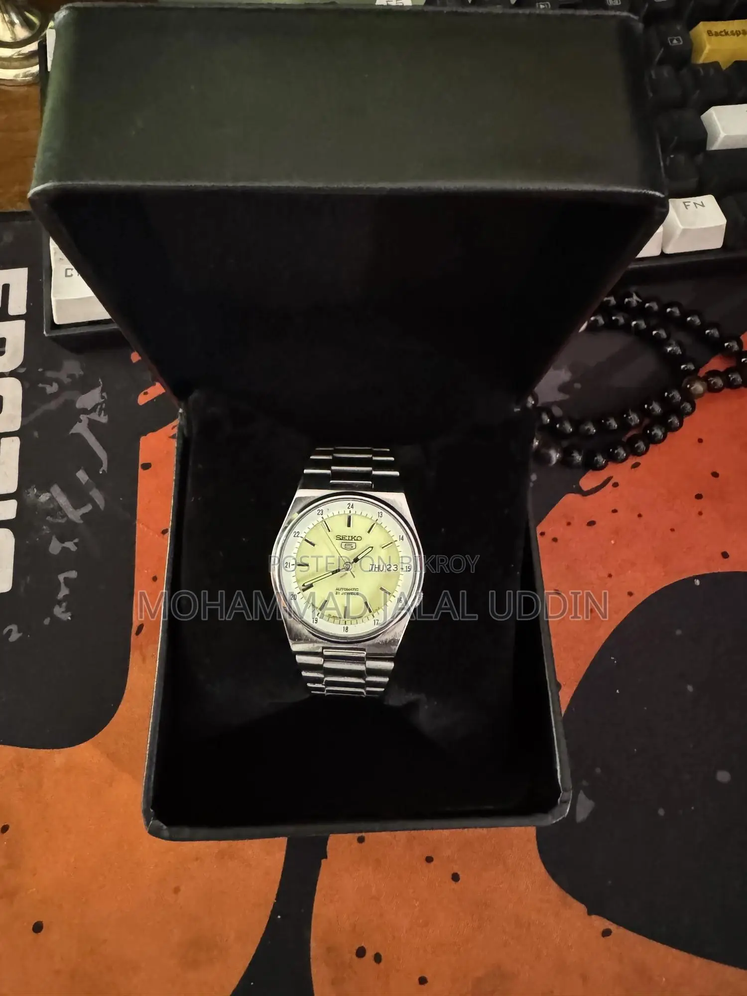 Vintage Seiko 5 Radium Dial Railway Automatic Japan Watch for Men
