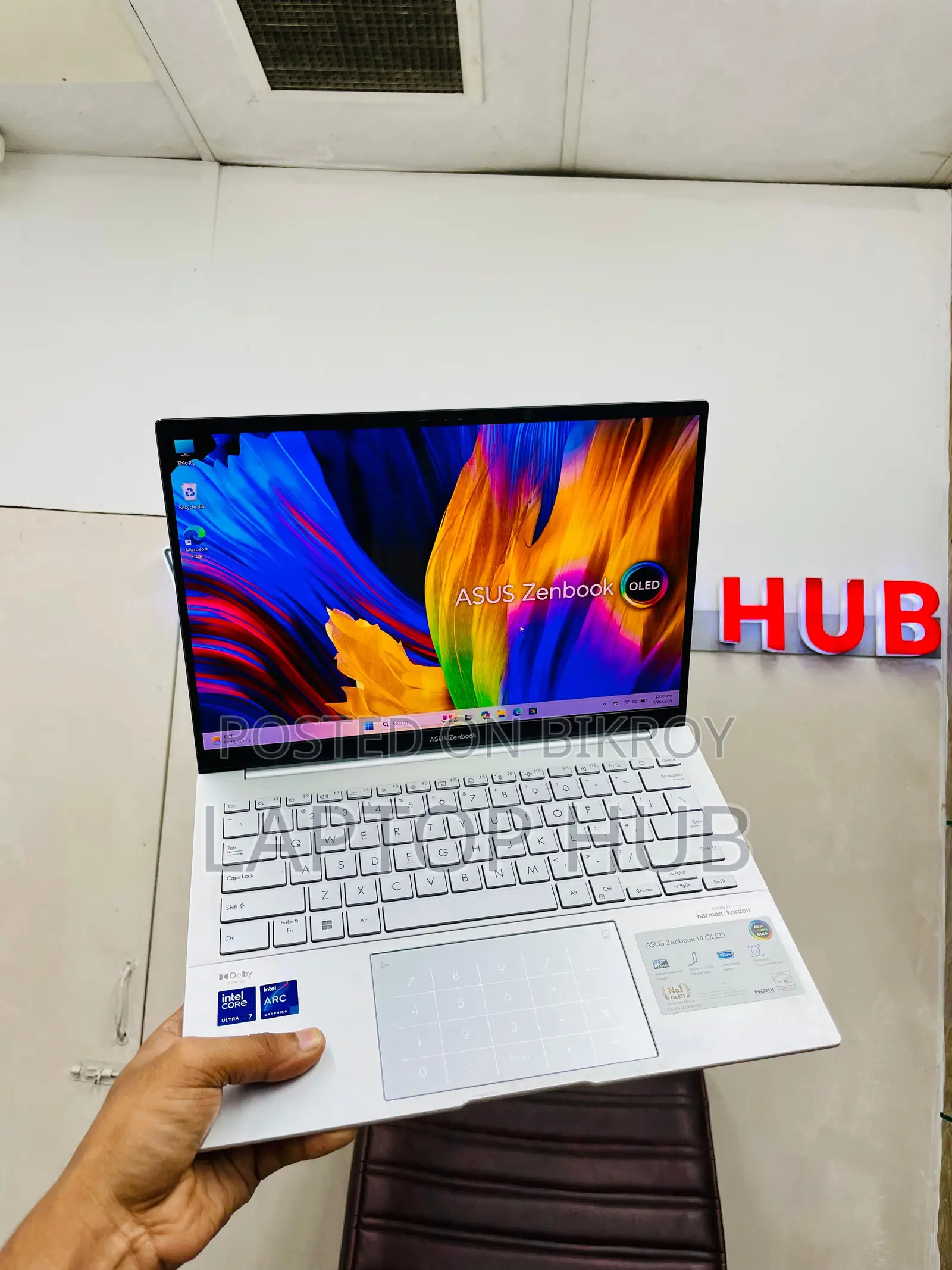 Asus ZenBook 14 OLED, intel Core Ultra 7 H Processor