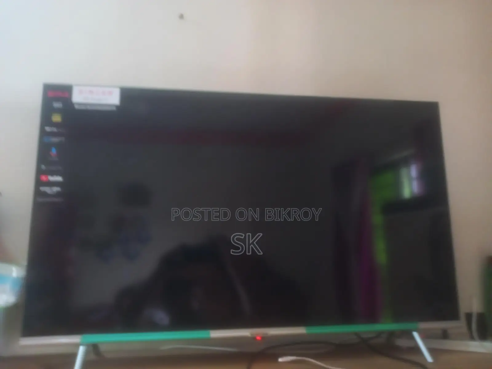 TV for sale, used for 8 months, in fresh condition
