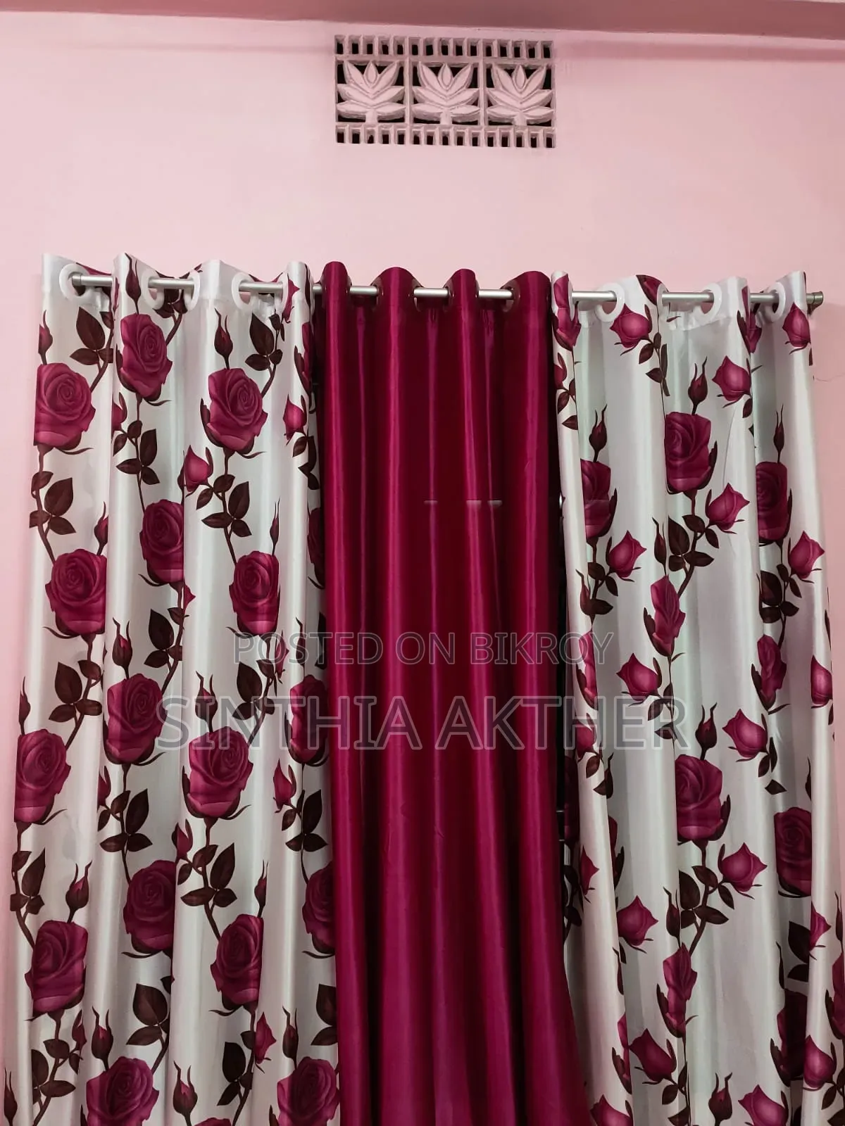 ফ্লাওয়ার প্রিন্ট পর্দা
