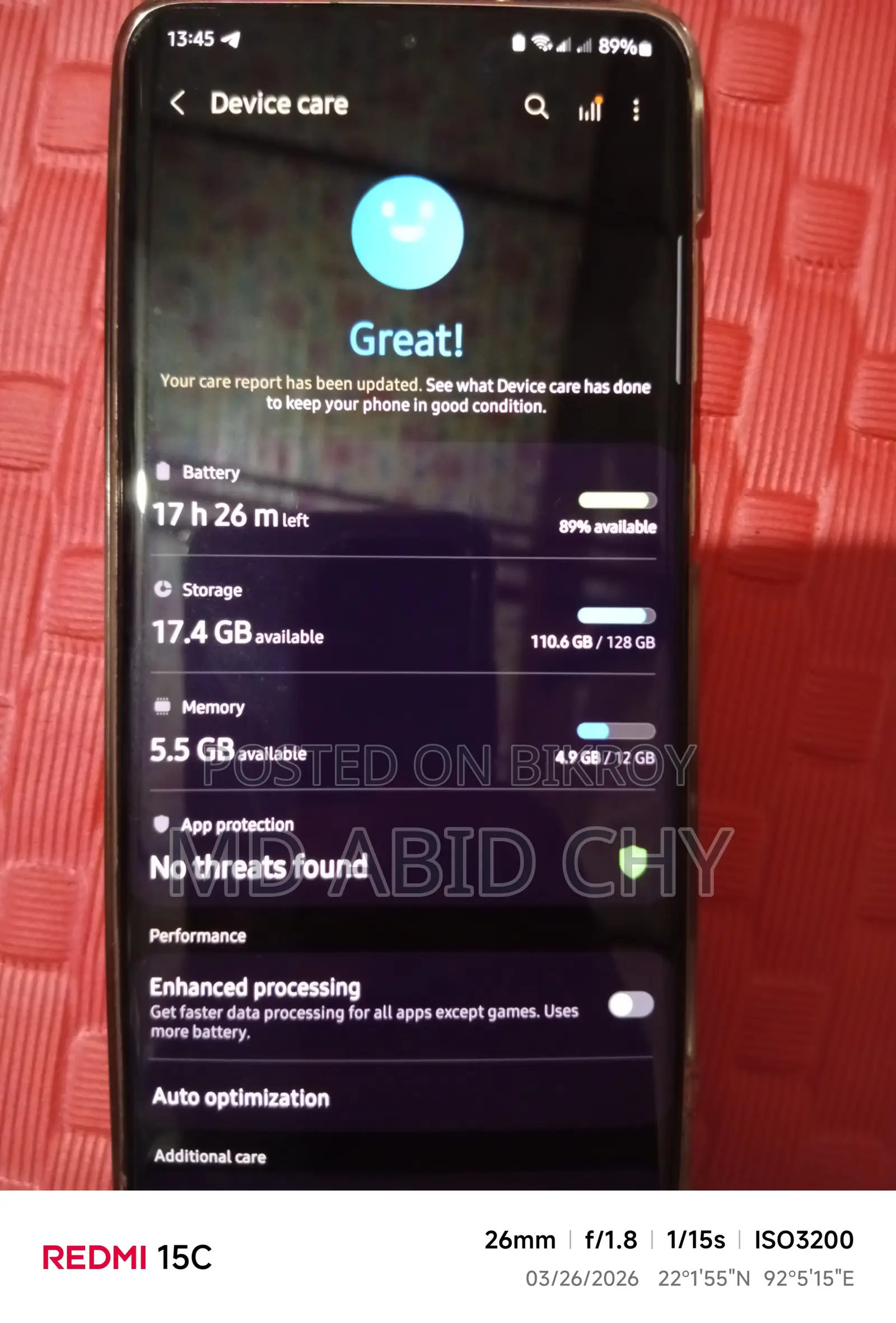 Samsung Galaxy S20 Plus 5g (Used)