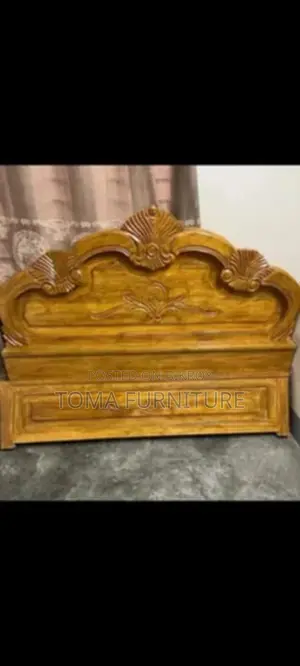 Akashmoni Wood Semi-Box Bed