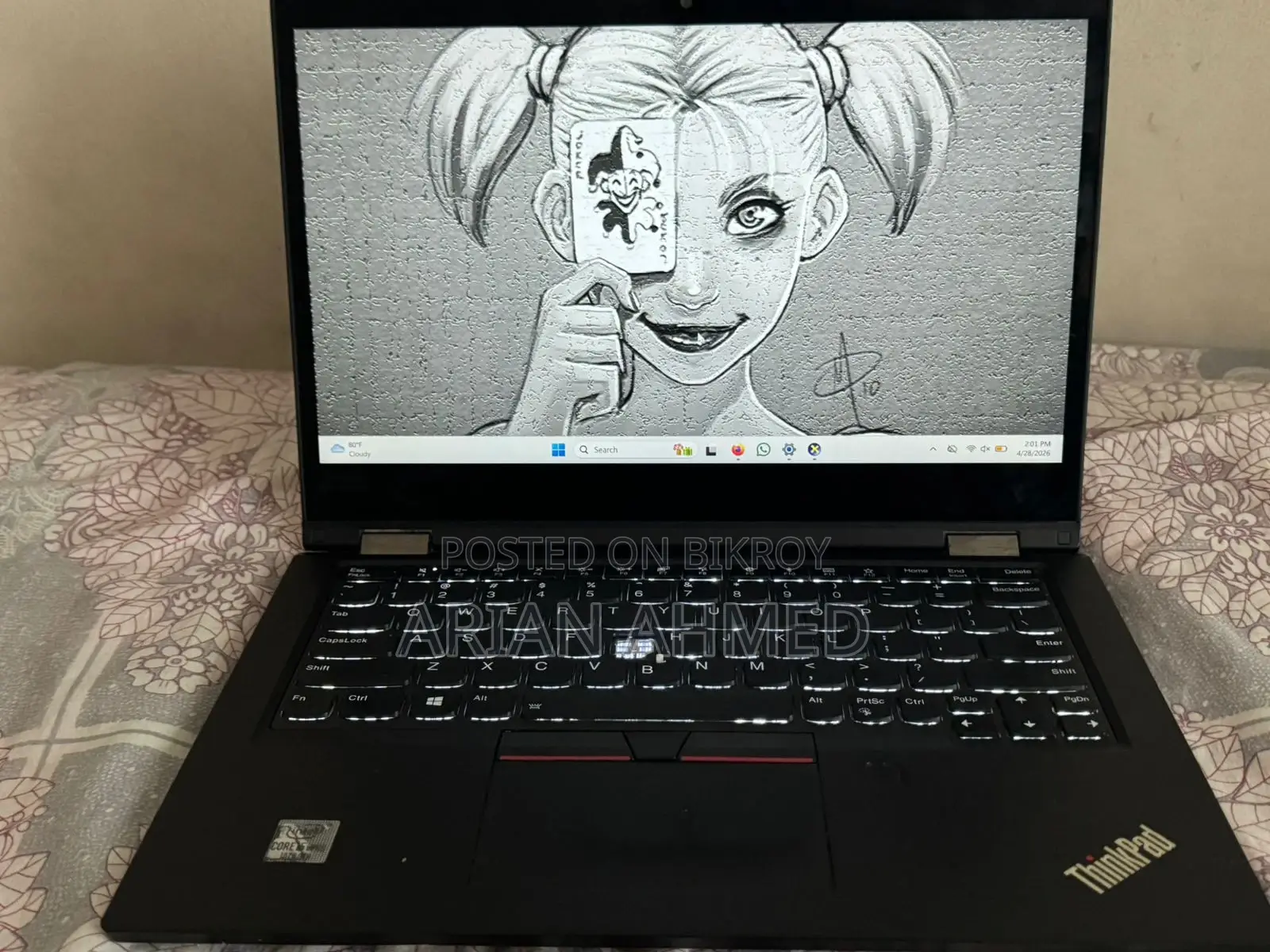 Laptop Lenovo ThinkPad L13 Yoga 16GB Intel Core I5 SSD 256GB