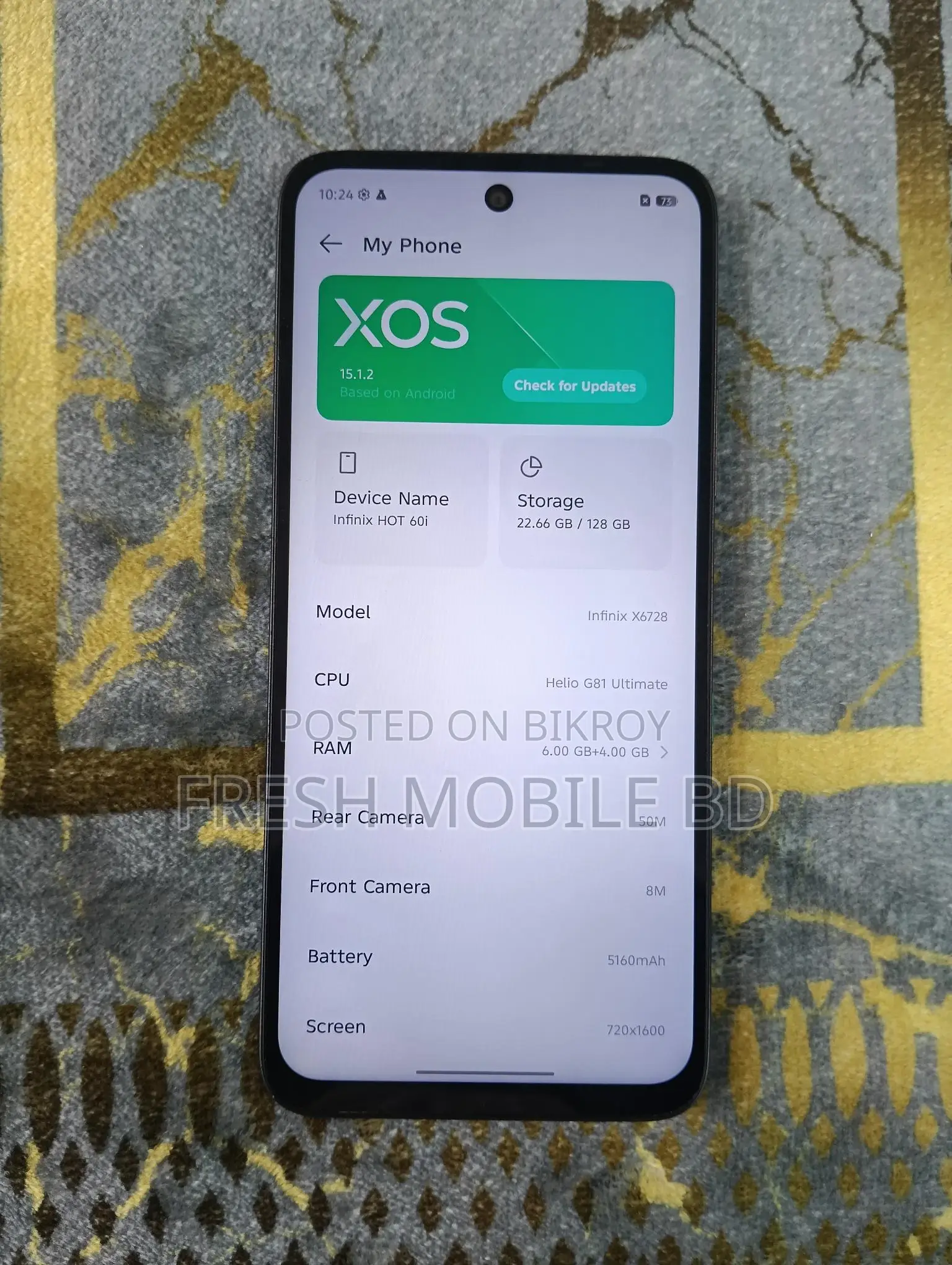 Infinix Hot 60i 6/128 (Used)