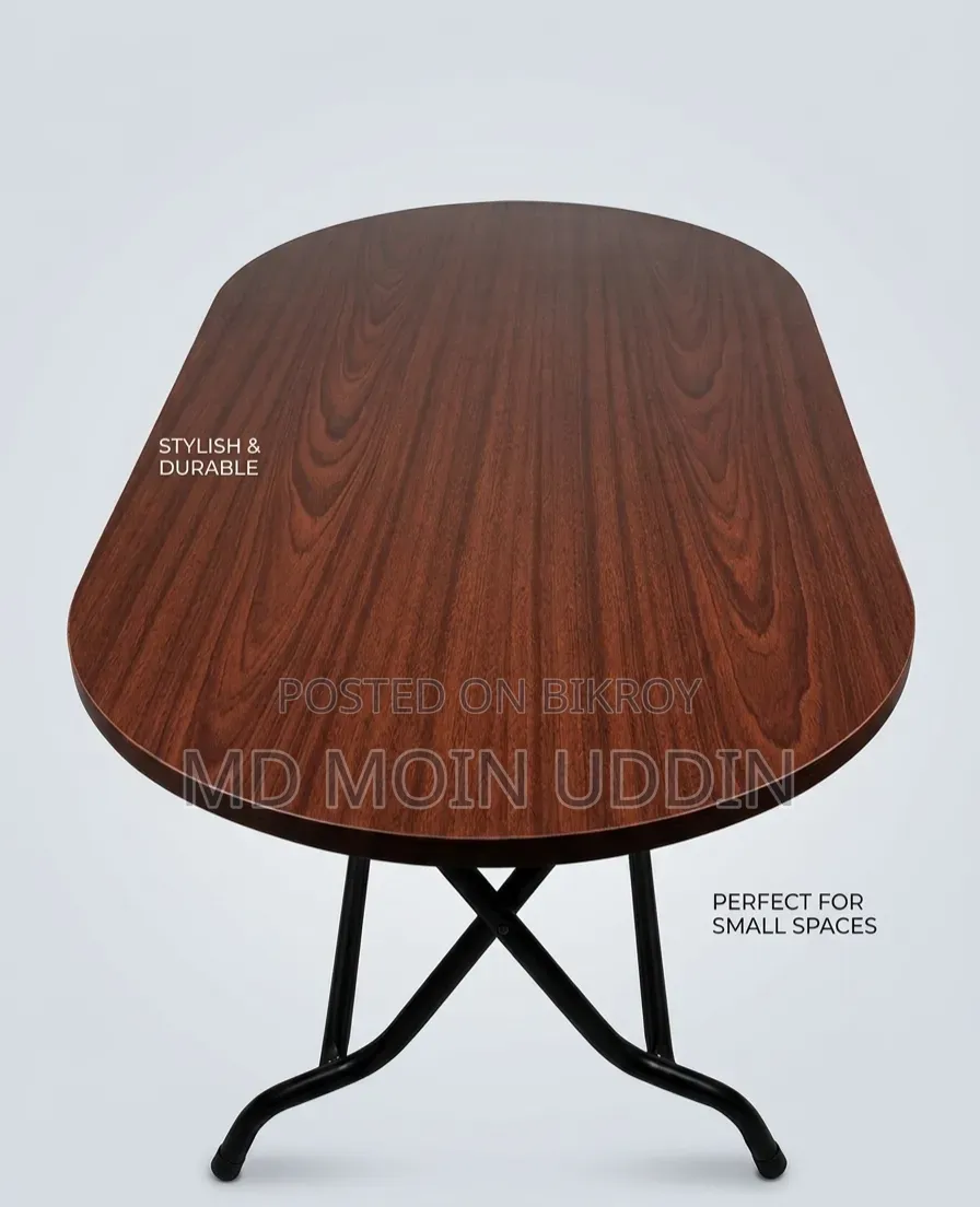 Oval Shape Folding Dining Table