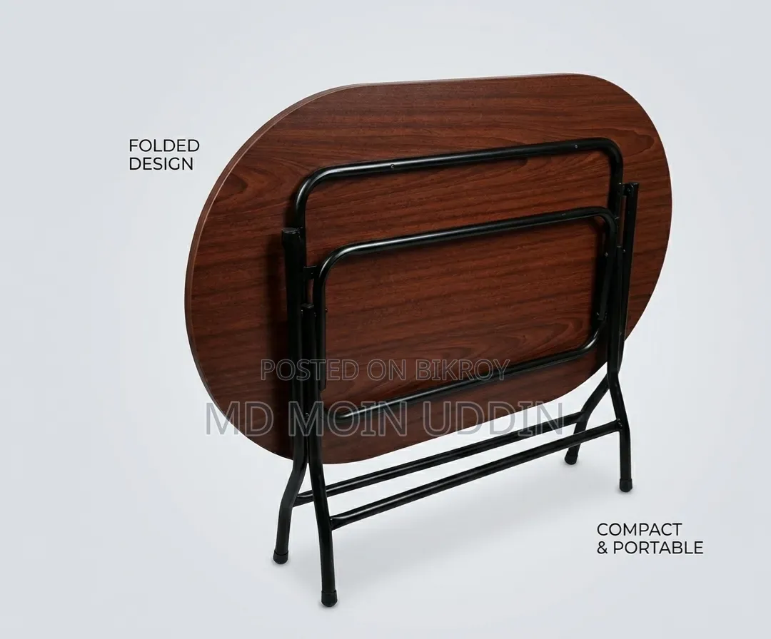 Oval Shape Folding Dining Table