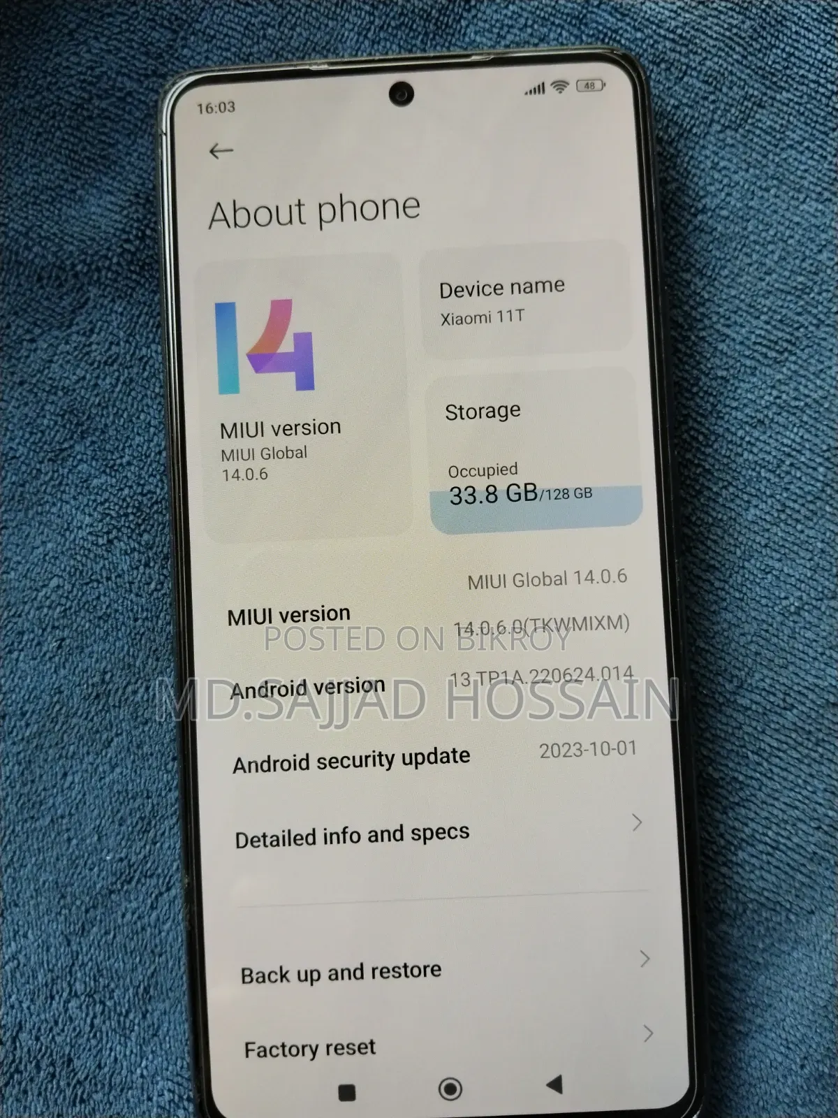 Xiaomi 11T 128 GB Black
