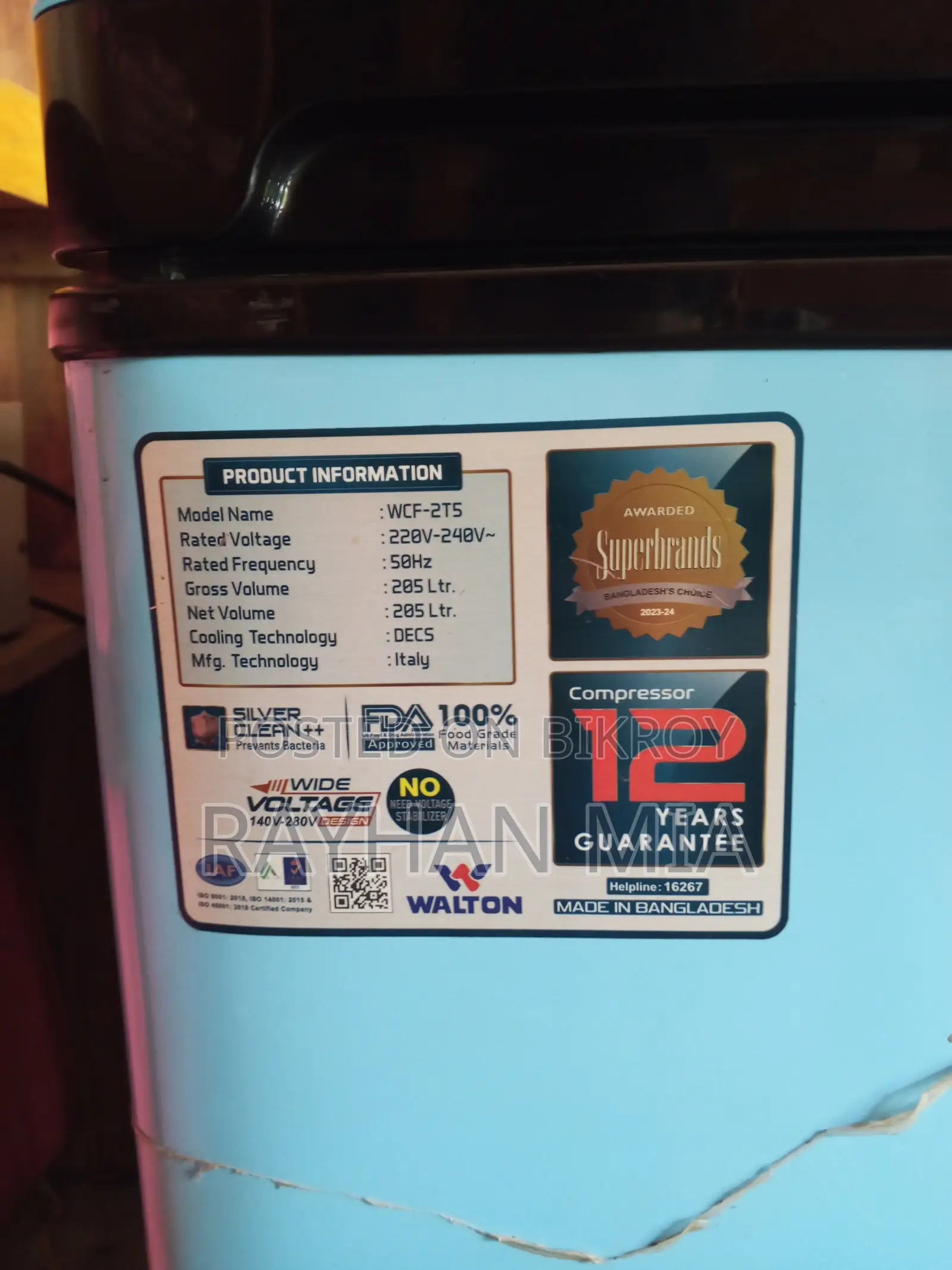 Walton Deep Freezer