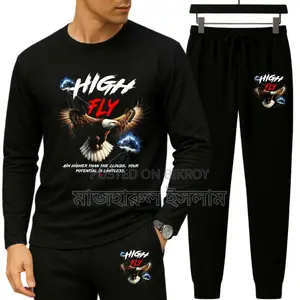 Long Sleeve Drop Shoulder Tshirt and Trouser Set