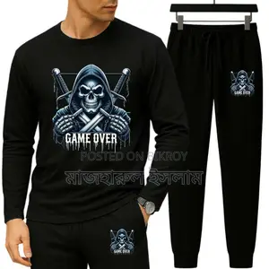 Long Sleeve Drop Shoulder Tshirt and Trouser Set