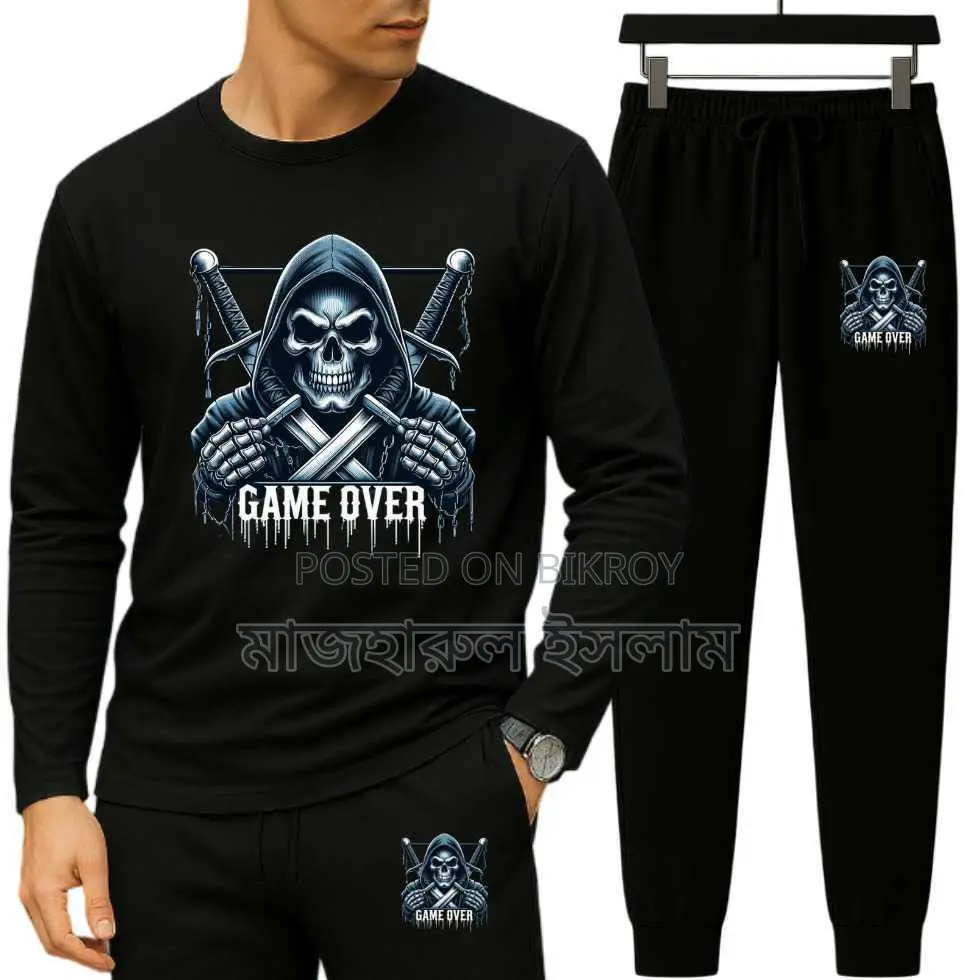 Long Sleeve Drop Shoulder Tshirt and Trouser Set