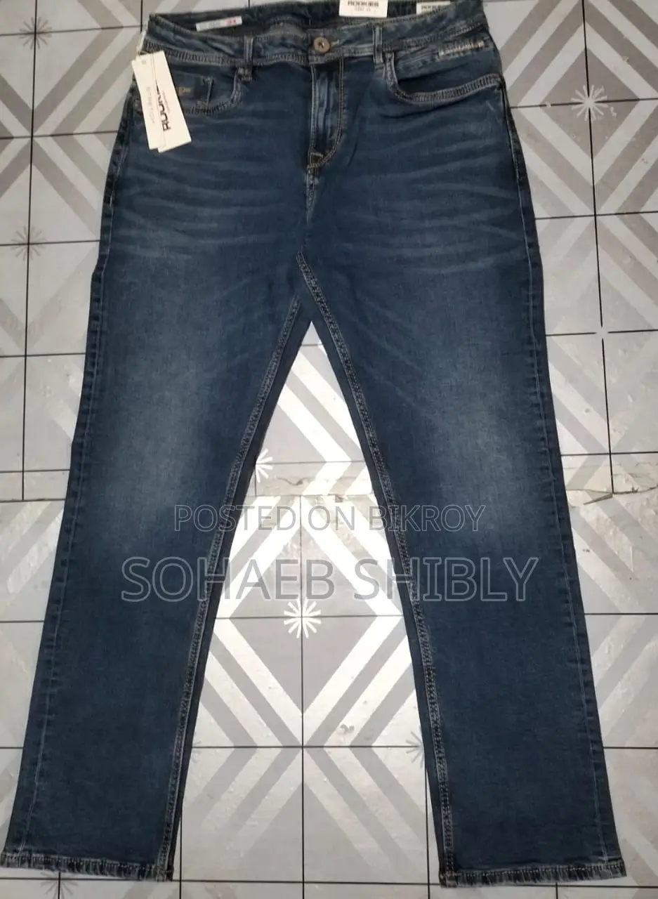 Men's Spandex Denim Long Pants