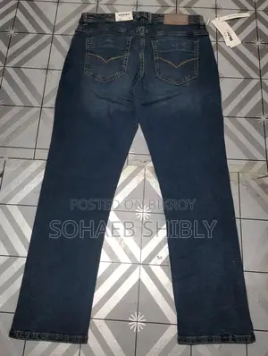 Men's Spandex Denim Long Pants