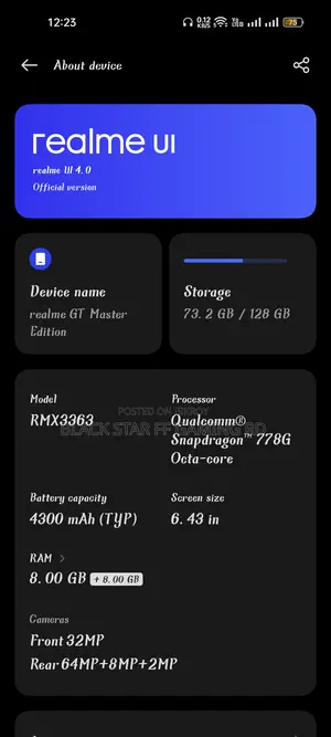Realme GT Master Edition 128 GB