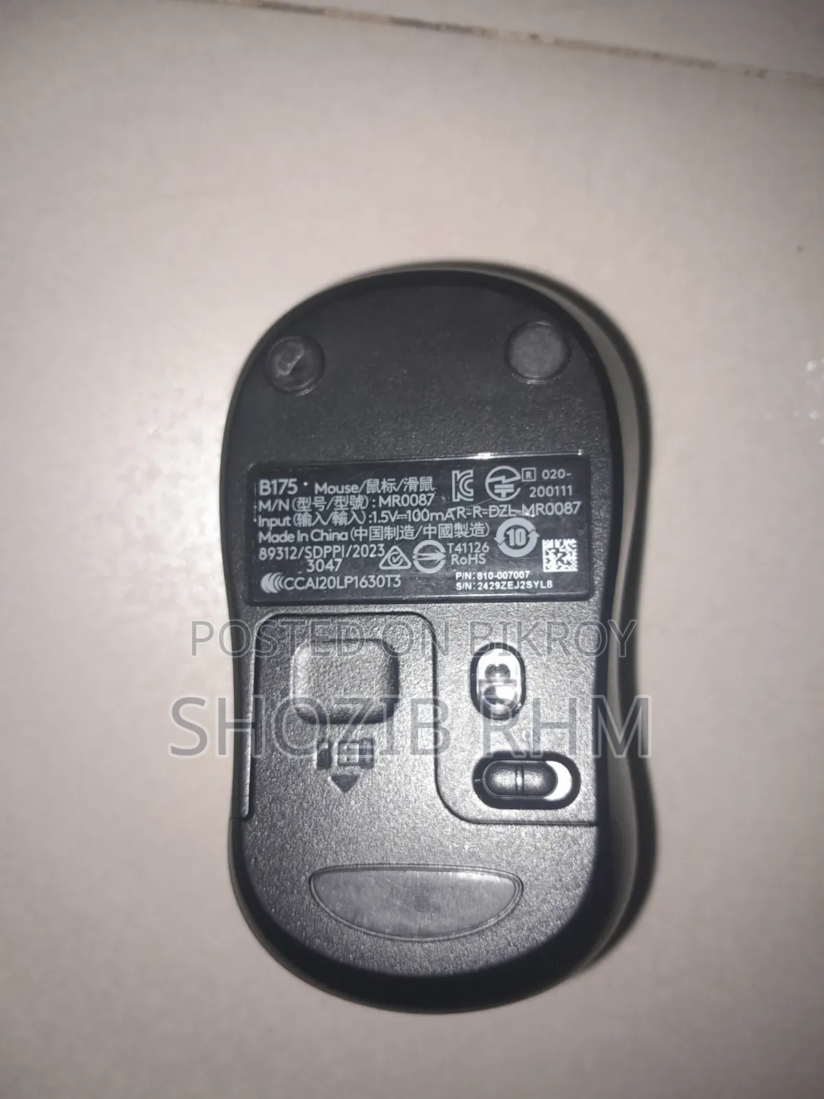 Logitech B175 Wireless Mouse