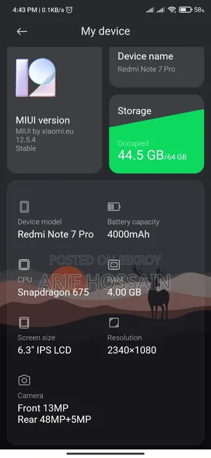 Xiaomi Redmi Note 7 Pro 64 GB Black