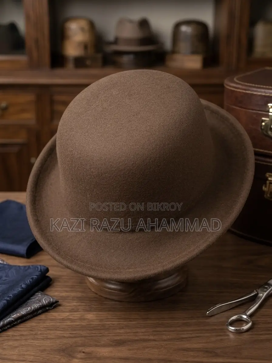 Premium Felt Bowler Hat for Men Women