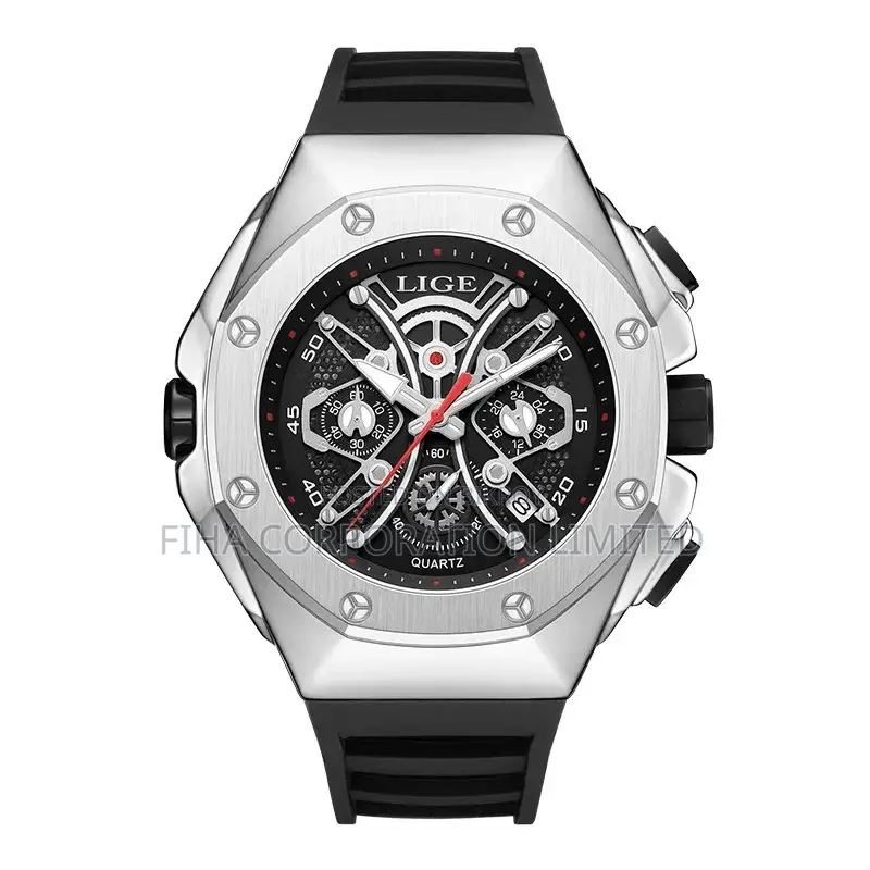 LIGE/LIGE Cross-border New Waterproof Luminous Quartz Watch