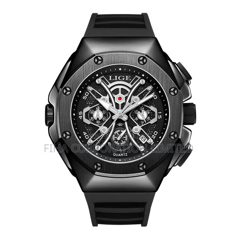 LIGE/LIGE Cross-border New Waterproof Luminous Quartz Watch
