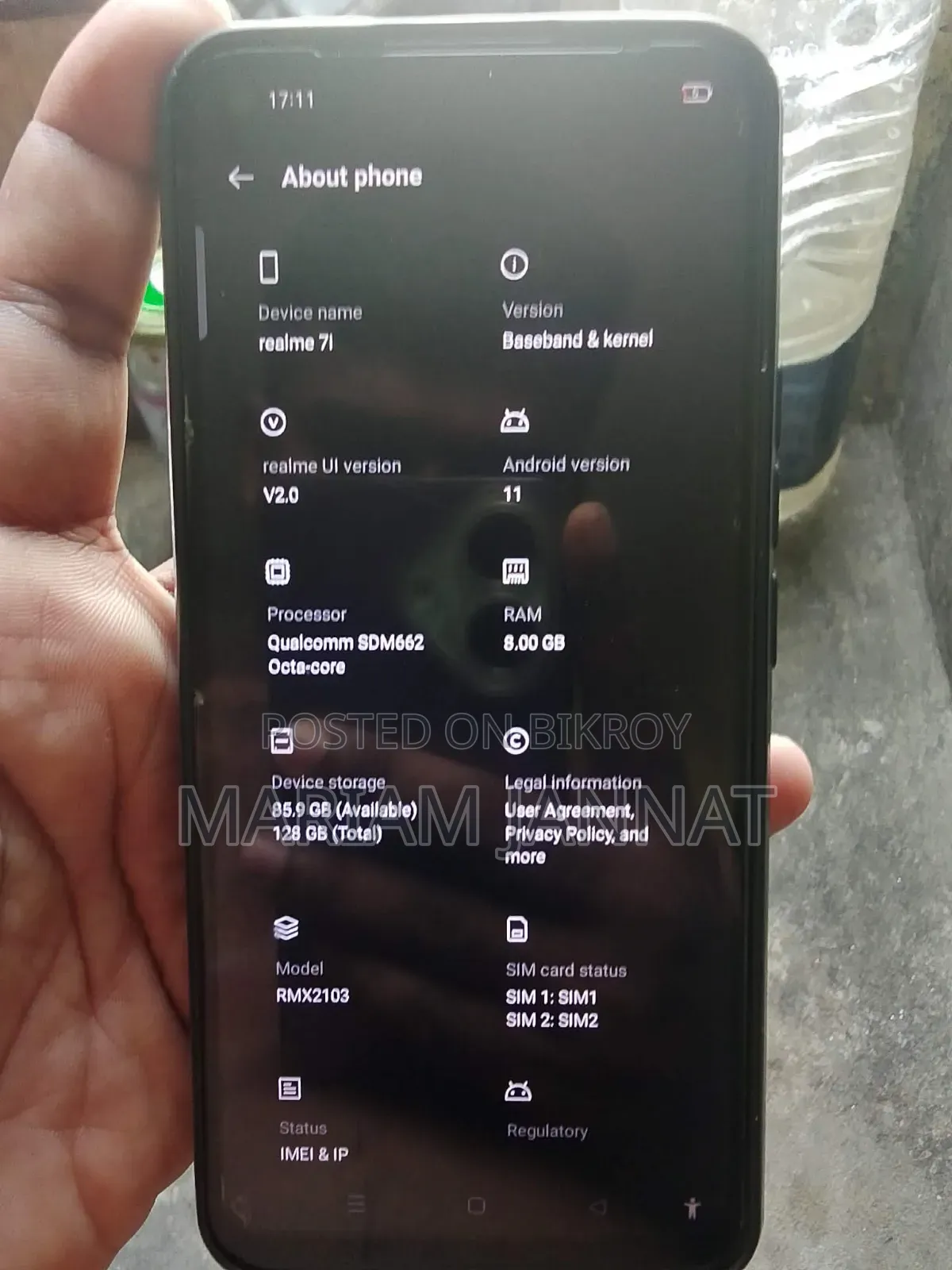 রিয়েলমি ৭আই ১২৮ জিবি