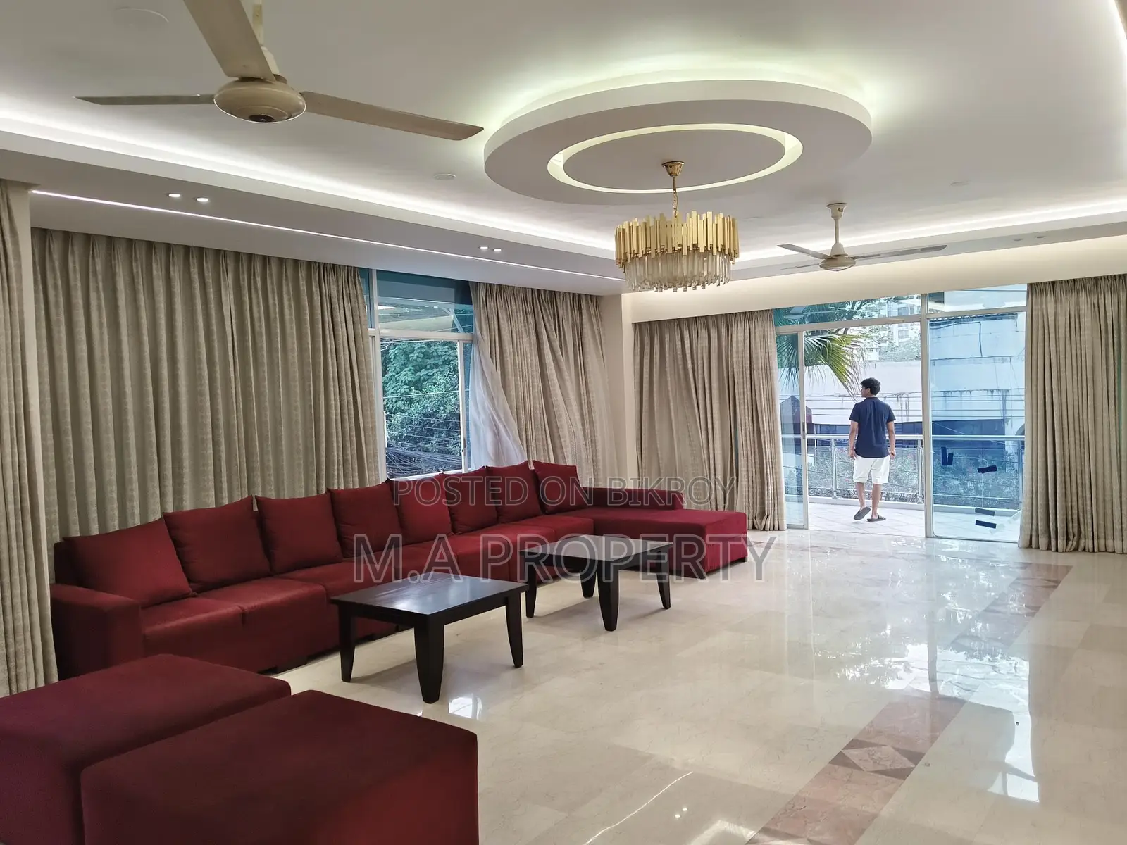Rent 5-Bed Apartment in Baridhara with Gym and Pool