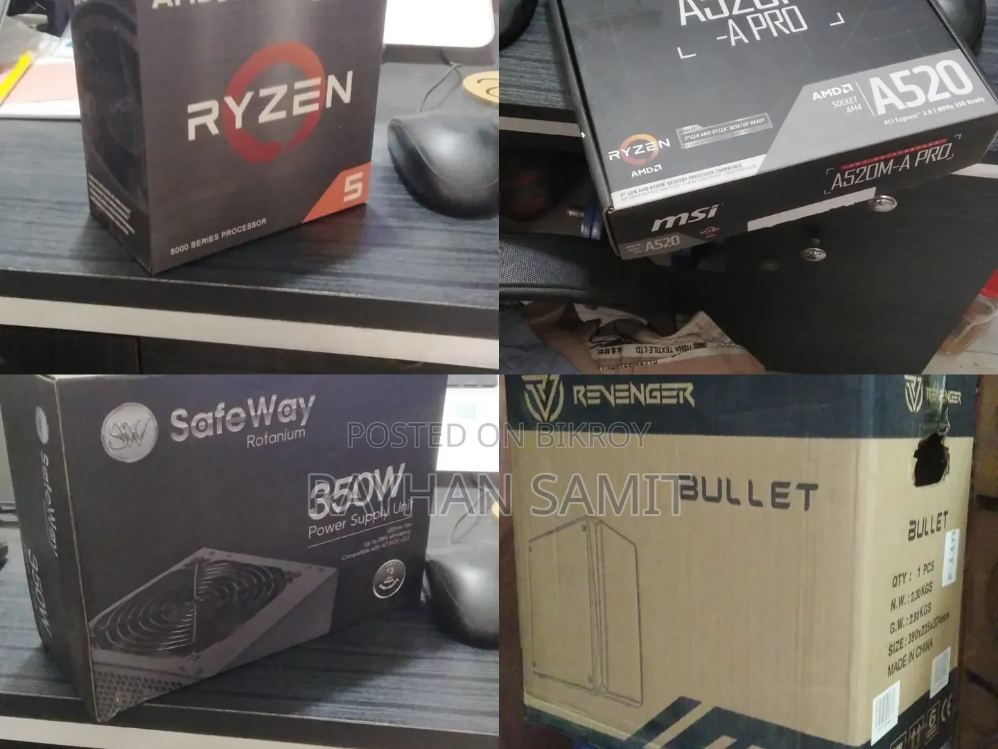 Desktop Computer 16GB AMD Ryzen 5 SSD 256GB