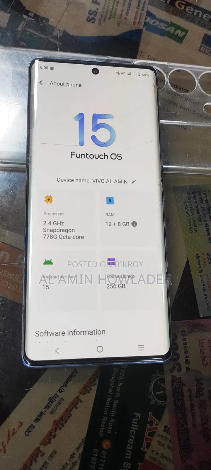 Vivo V29 256 GB Blue