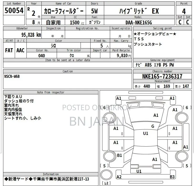 Toyota Corolla Fielder 2020 White