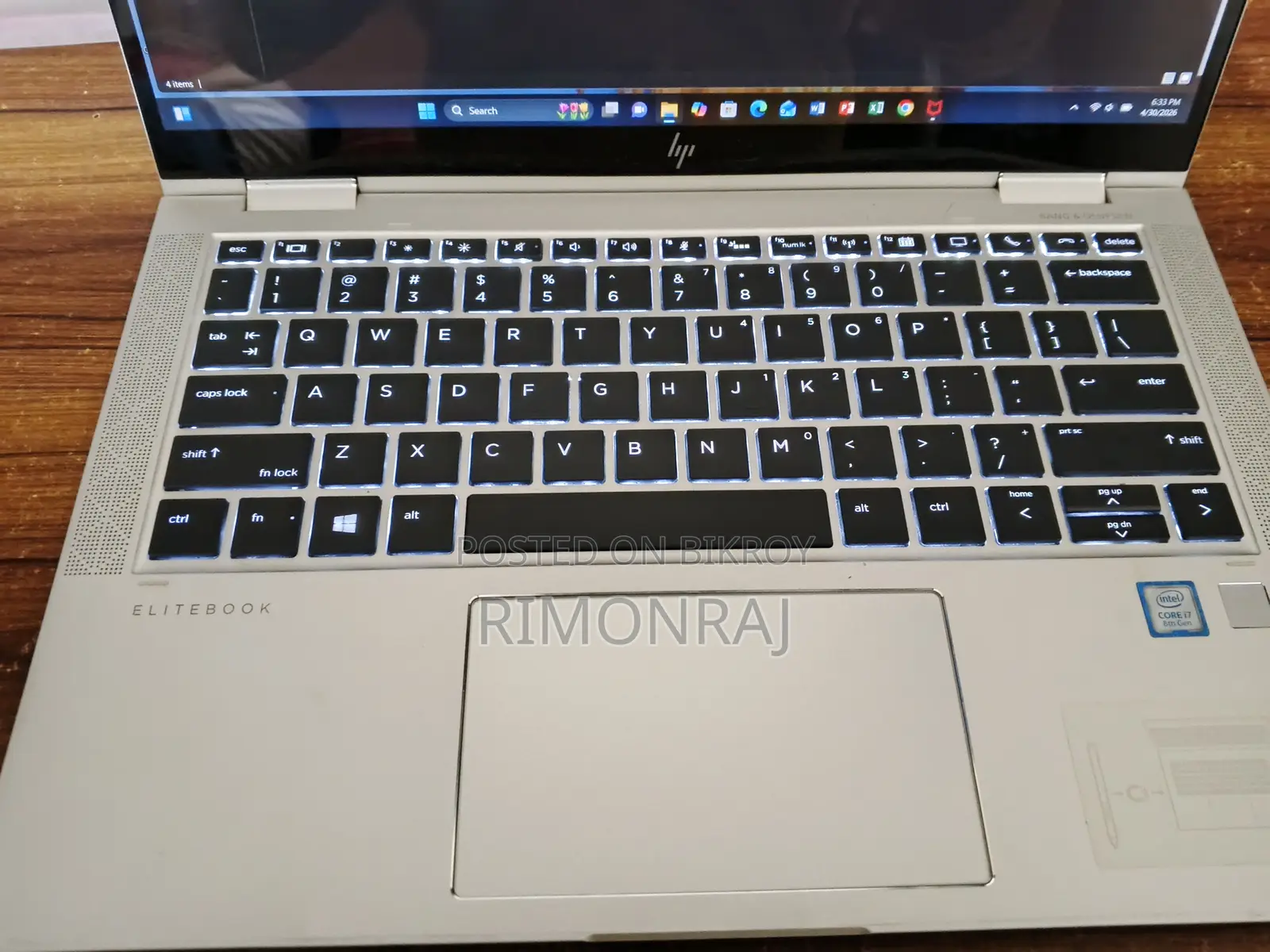 Laptop HP EliteBook X360 1030 G4 16GB Intel Core I7 SSD 512GB