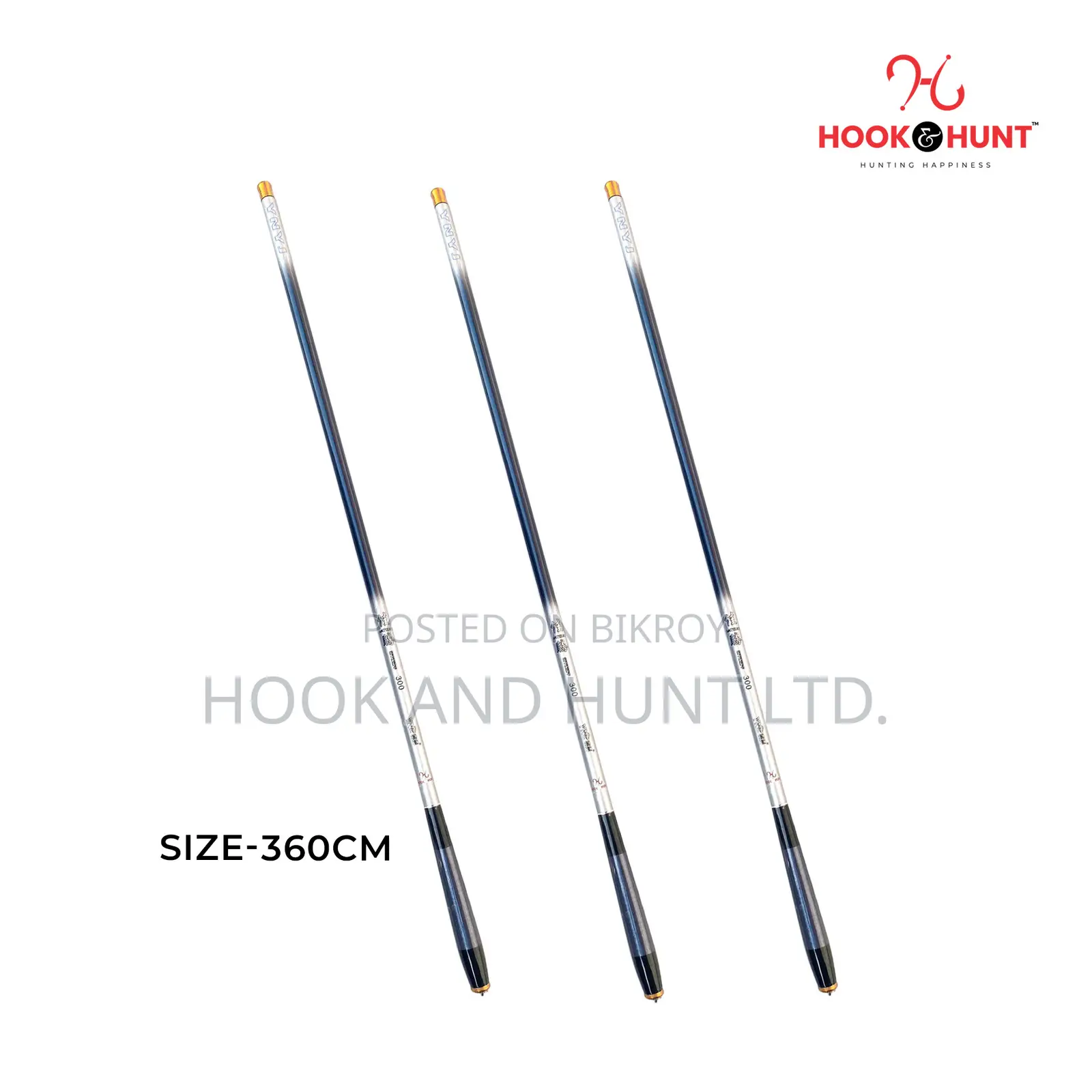Black Carbon Special Stream Fishing Rod 300–540cm