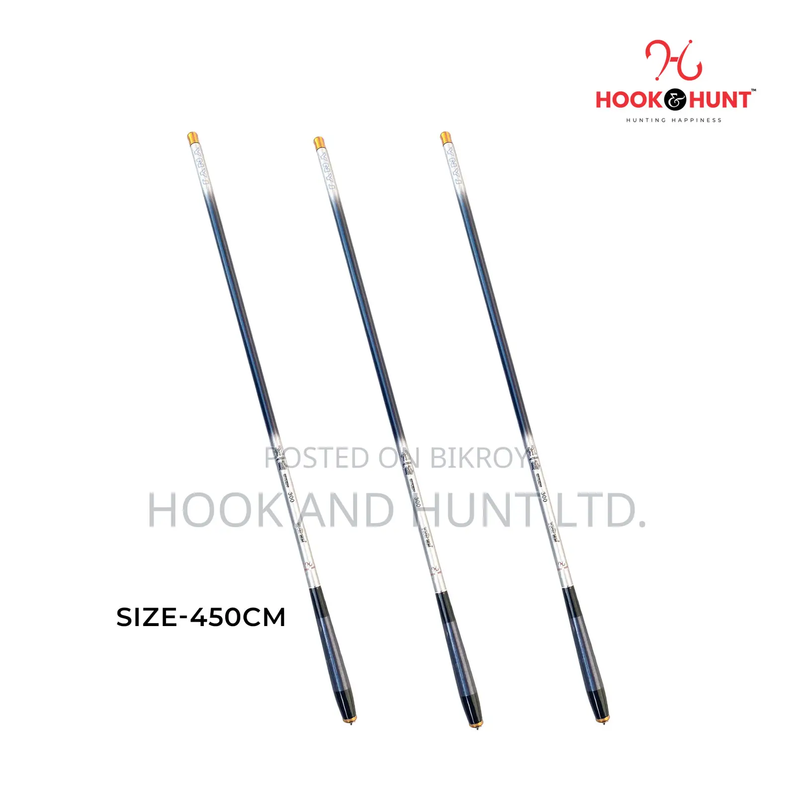Black Carbon Special Stream Fishing Rod 300–540cm