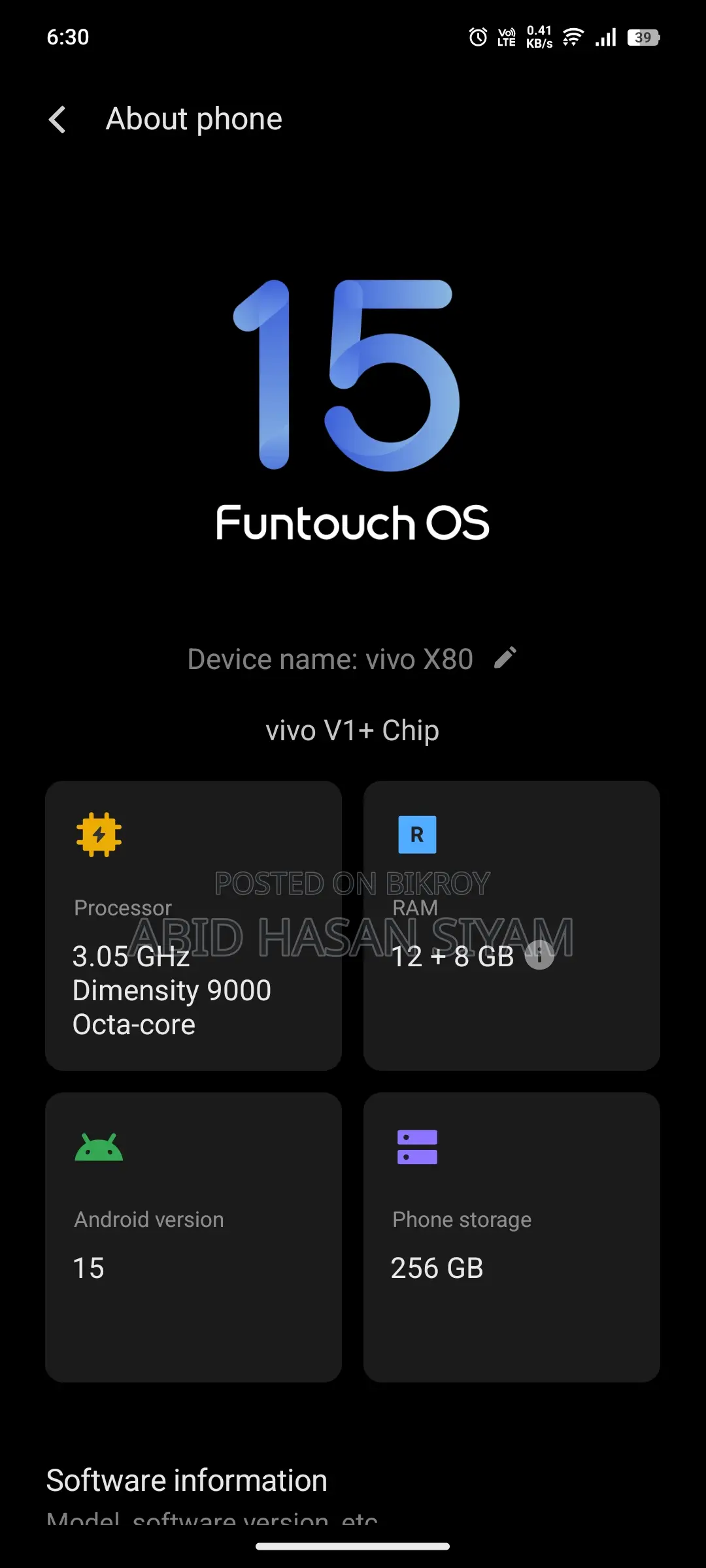Vivo X80 (Used)