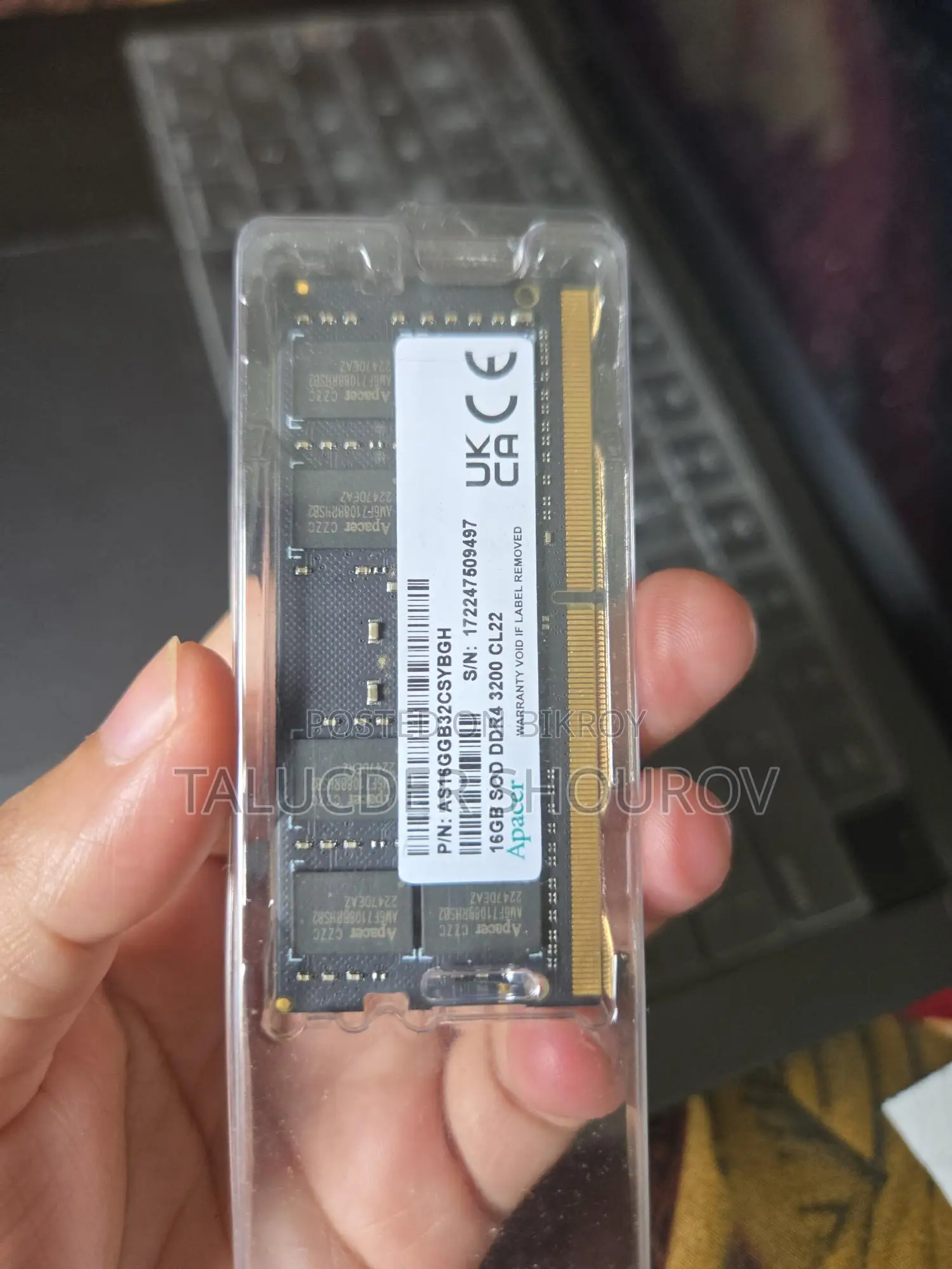 16 GB Laptop RAM DDR4 3200MHz