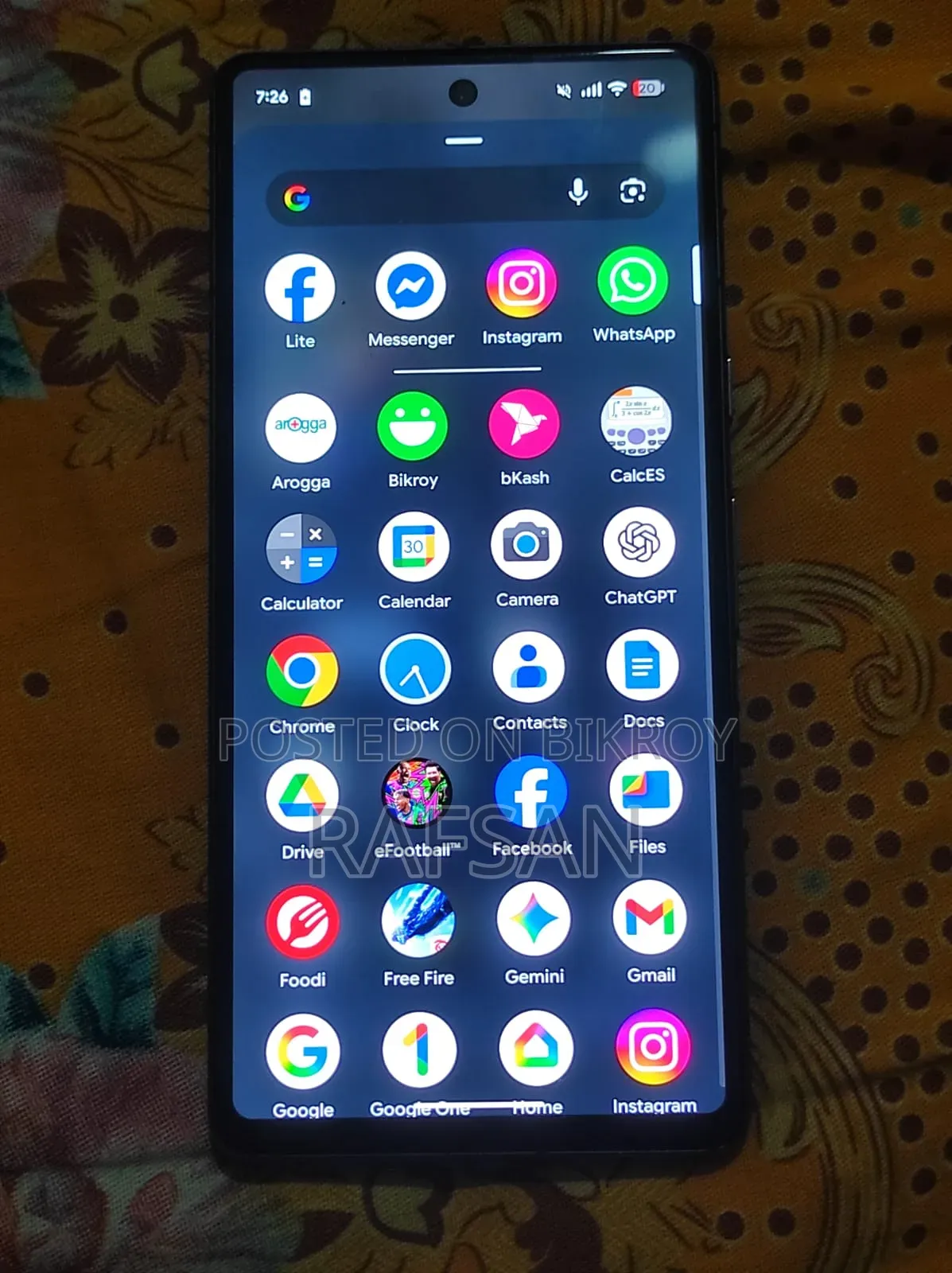 New Google Pixel 7 128 GB Black