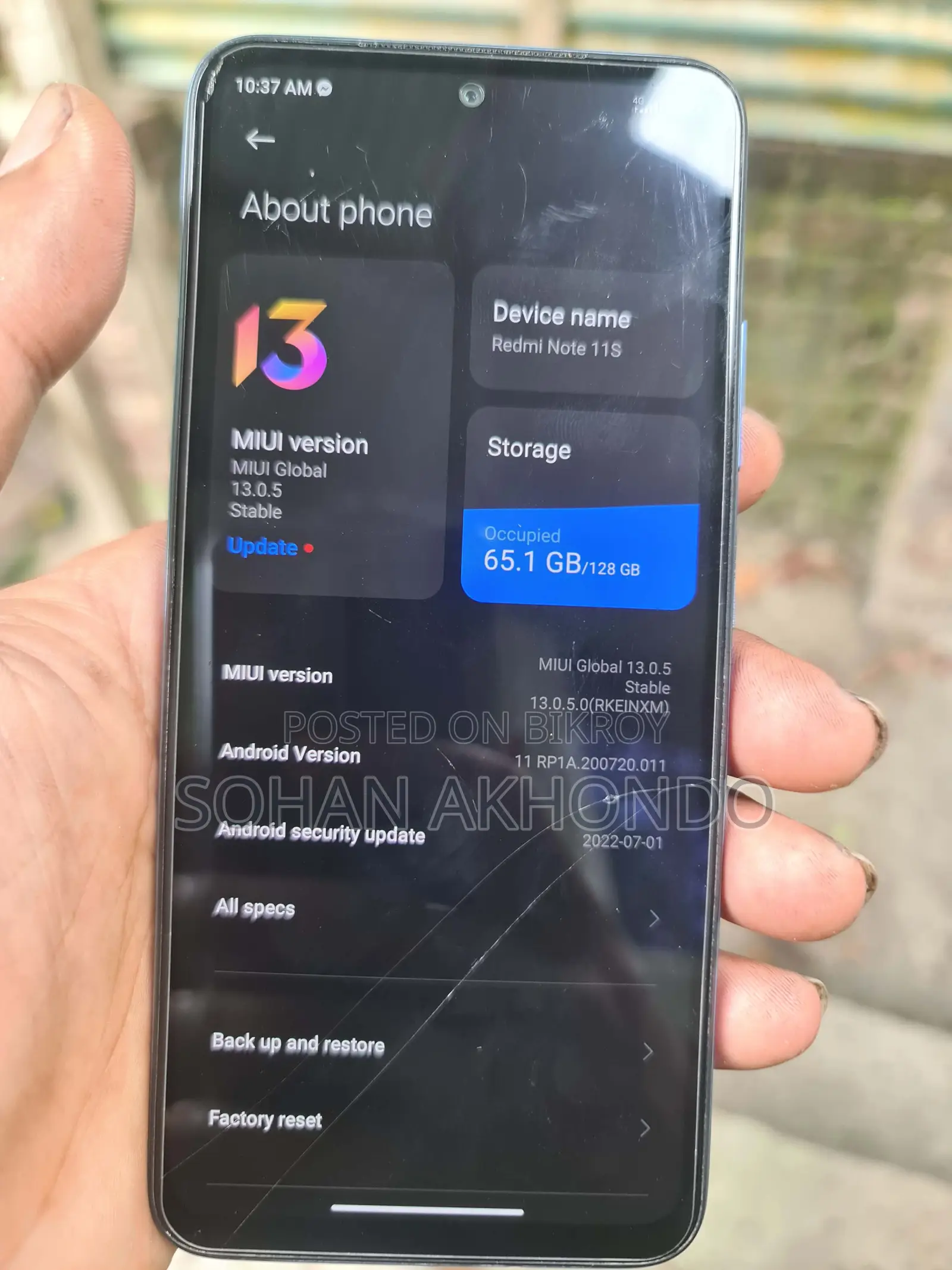 Xiaomi Redmi Note 11 (ব্যবহৃত)