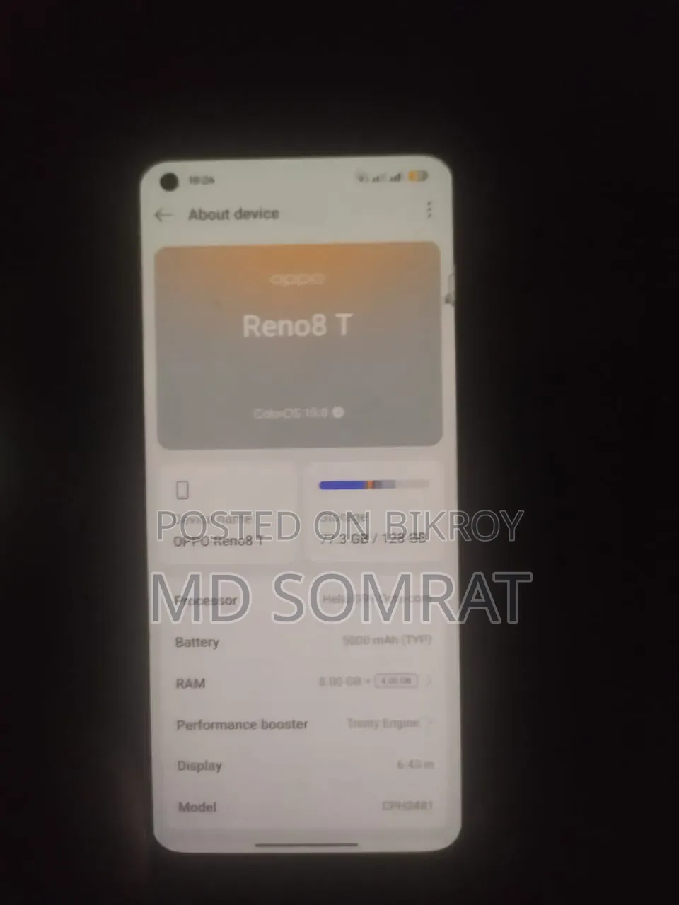 Oppo Reno 8T 128 GB Yellow