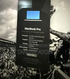 Laptop Apple MacBook Pro 2017 8GB Intel Core I5 SSD 256GB
