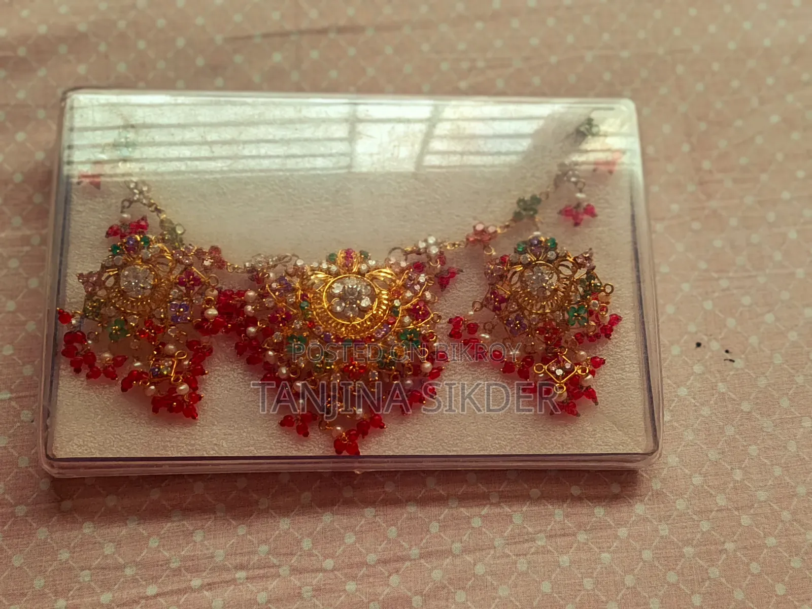 Gold Plate Necklace Set
