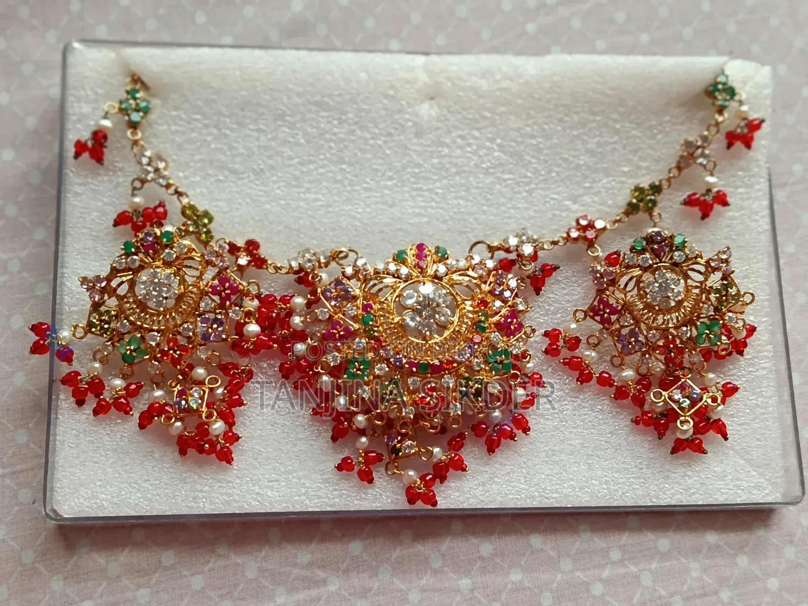 Gold Plate Necklace Set