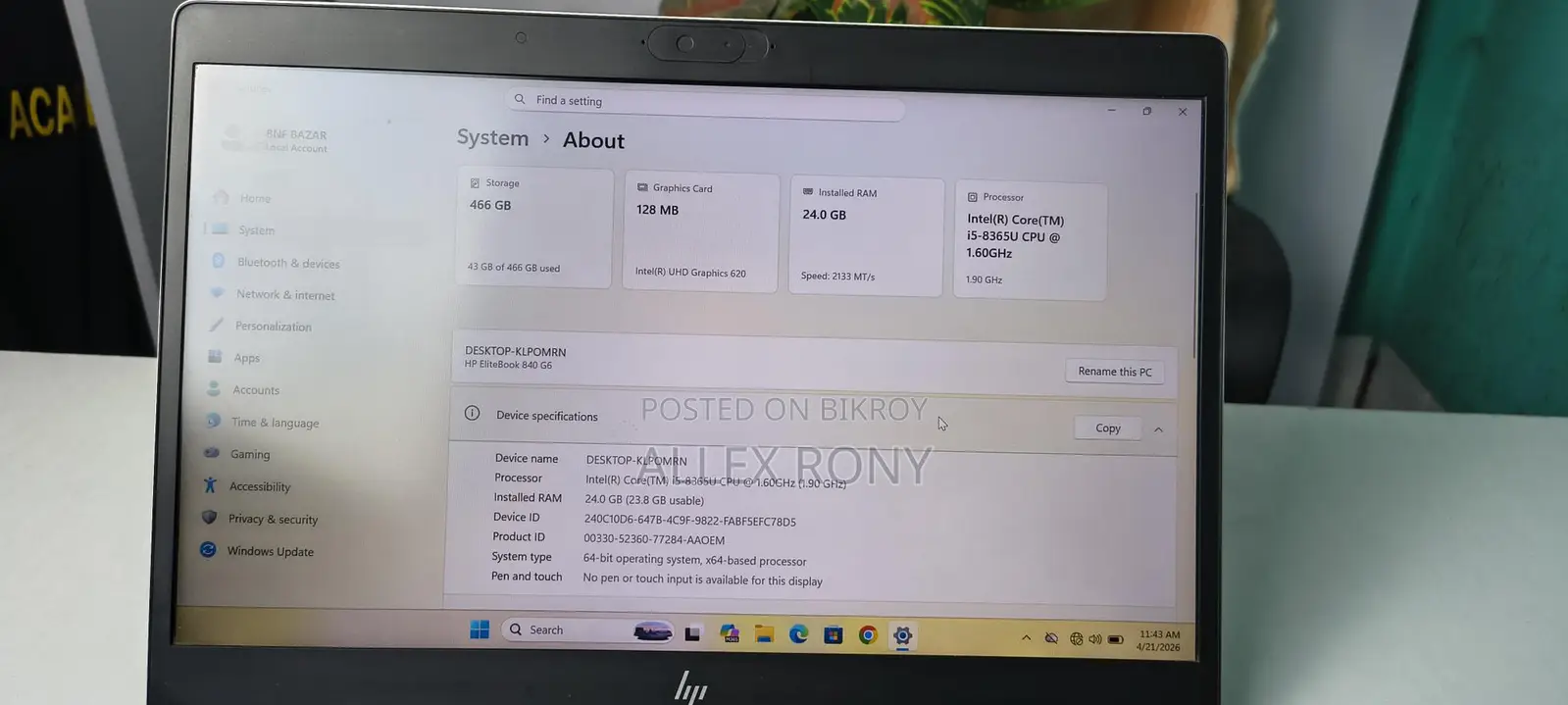 HP Elitebook Core i5