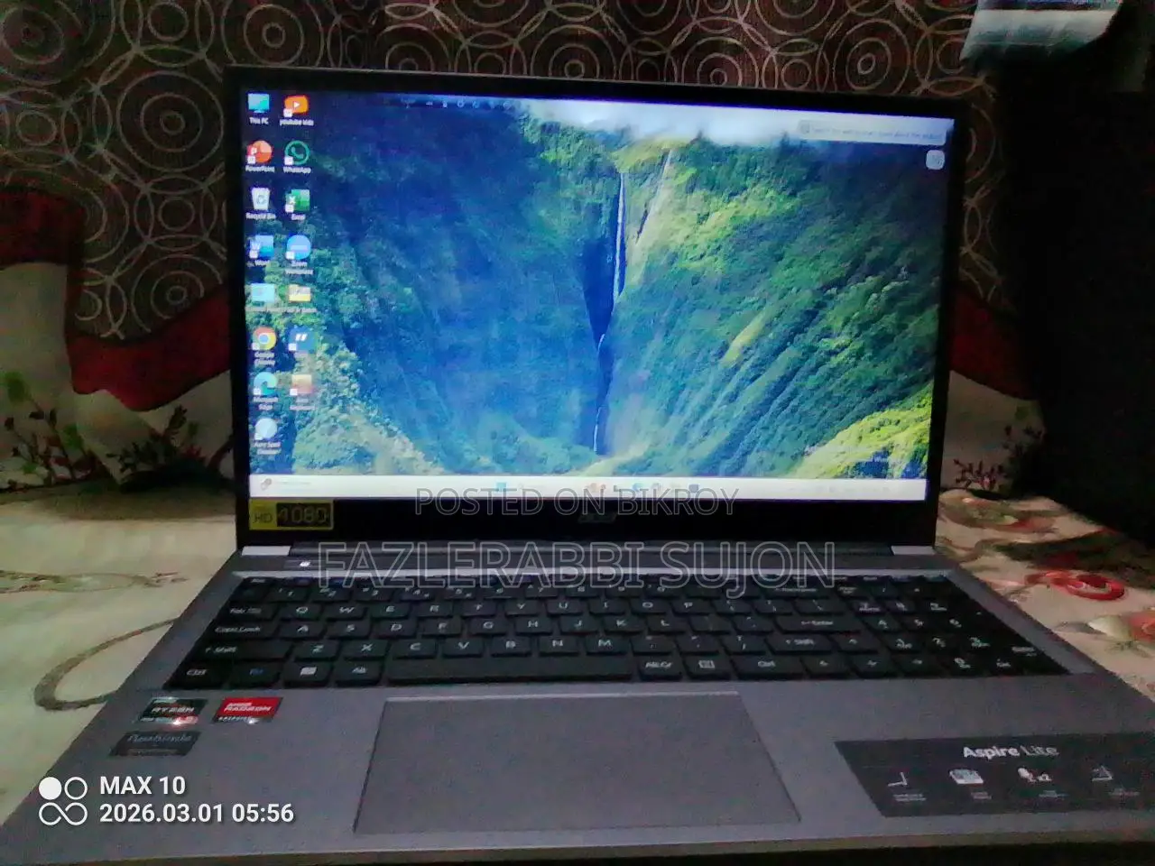 নতুন কন্ডিশন ল্যাপটপ হোম ইউজ পঁাচ মাস ব্যাবহৃত