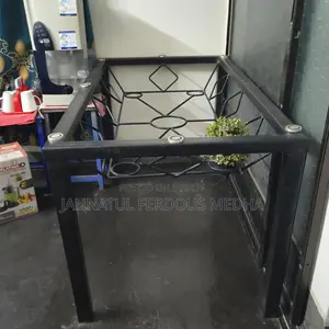 Used Dining Table Without Glass. Material S.S Steel.