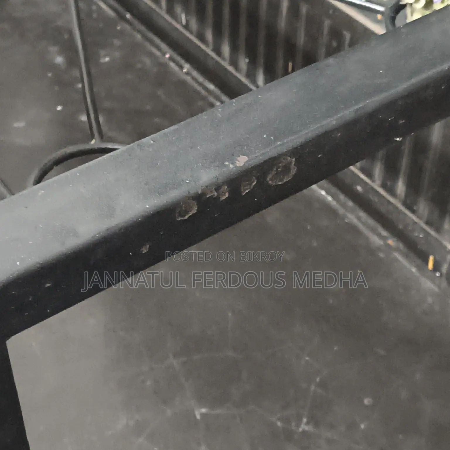 Used Dining Table Without Glass. Material S.S Steel.